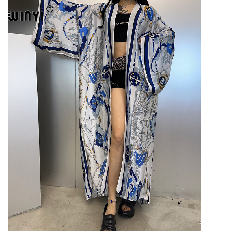 WINYI ชุดกิโมโนฤดูร้อน คาฟทัน  - Cover Up Kaftan บทวิจารณ์และราคา