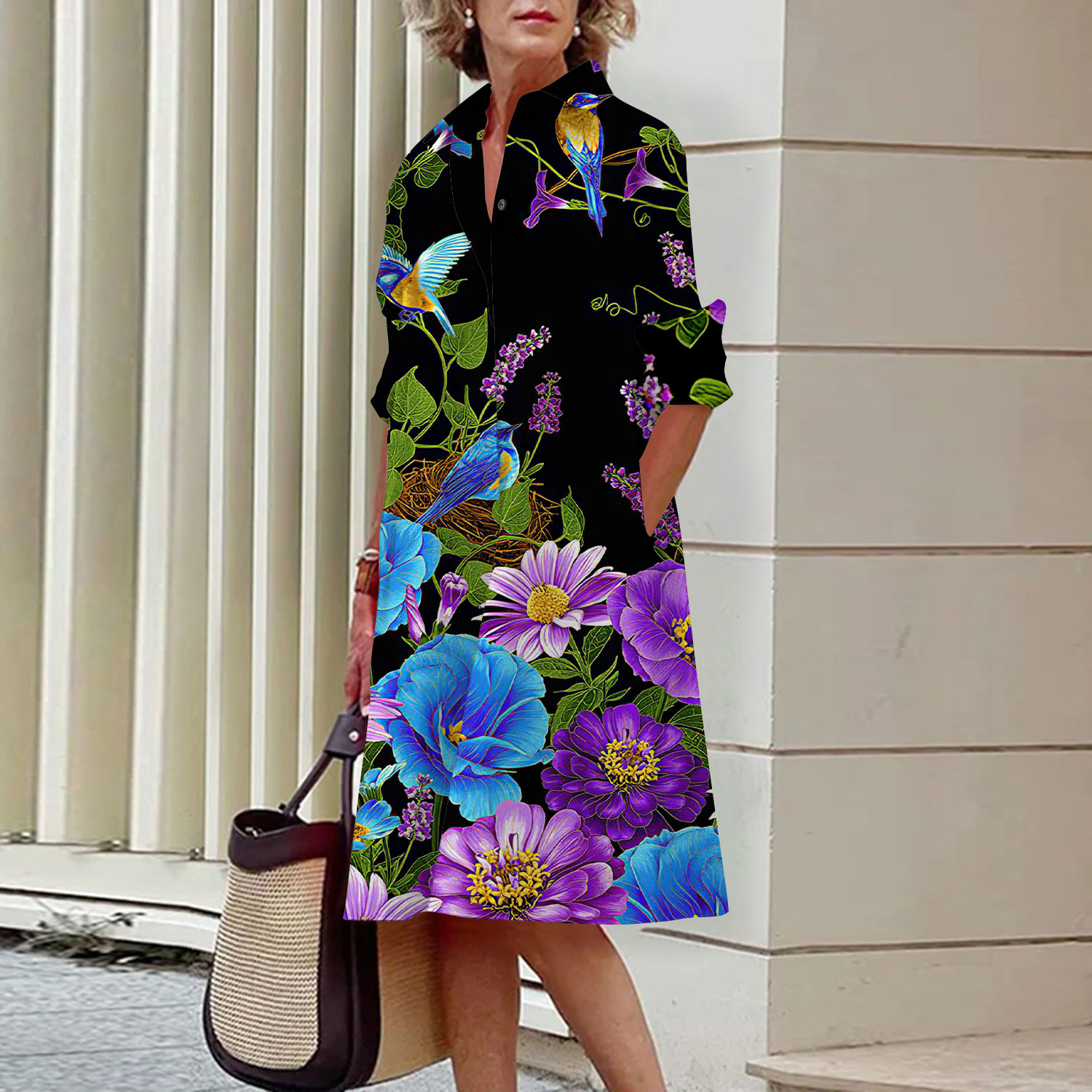รูปแบบดอกไม้เสื้อชุดผู้หญิงฤดู - Romper Floral Print บทวิจารณ์และราคา
