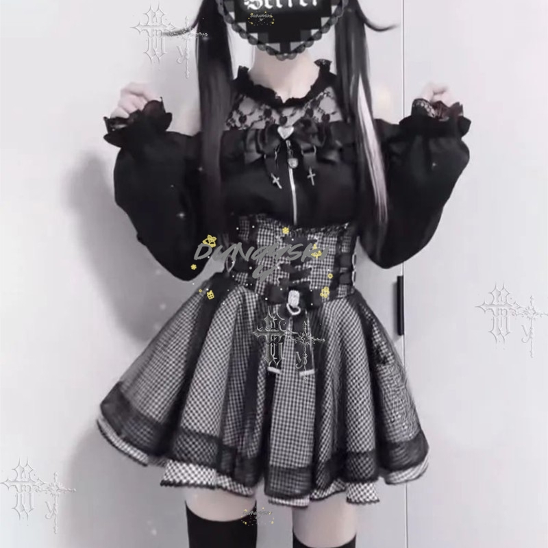 ชุดยูนิฟอร์มสไตล์ญี่ปุ่น Y2K ก - Blouse Off Shoulder บทวิจารณ์และราคา
