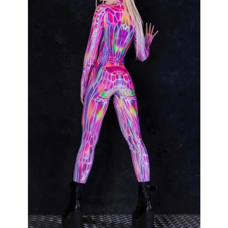 ชุดจั๊มสูทแฟชั่นคอสเพลย์ผู้หญิ - Romper Floral Print บทวิจารณ์และราคา