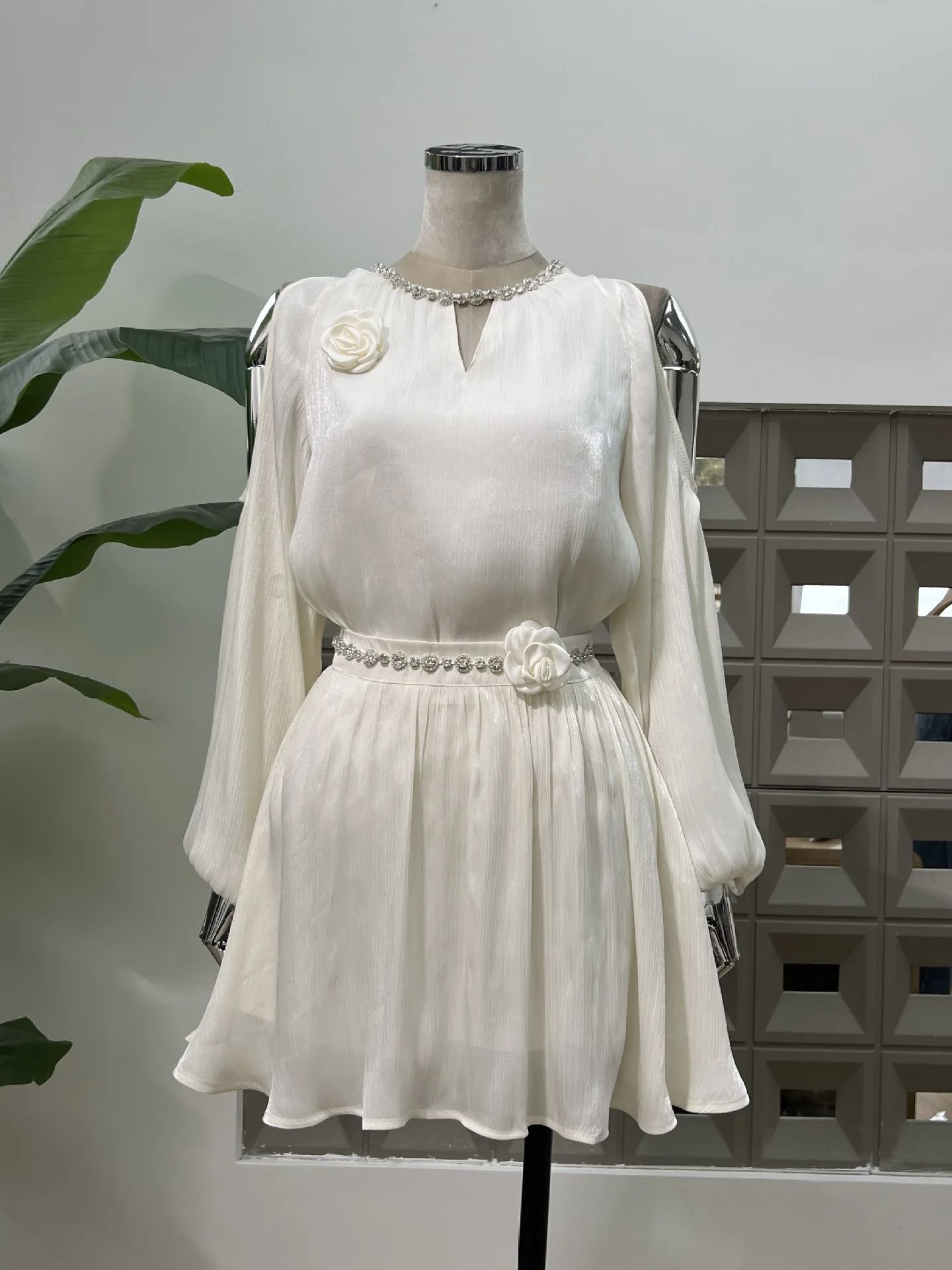 ชุดเดรสสองชิ้นสำหรับผู้หญิง เส - Blouse Off Shoulder บทวิจารณ์และราคา