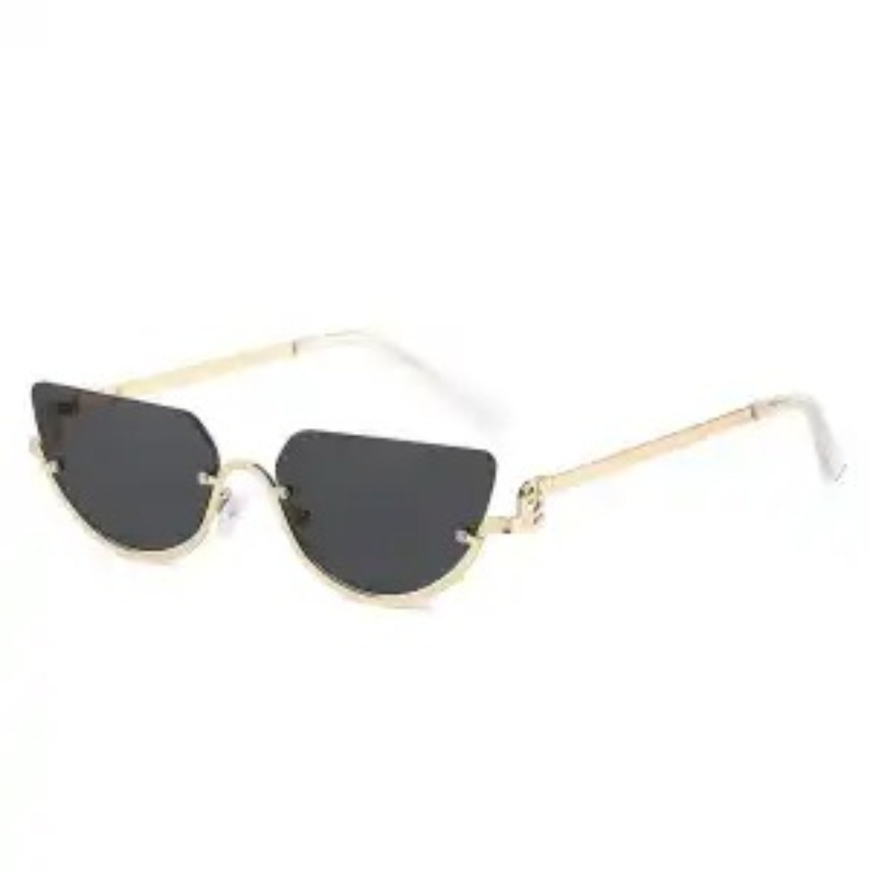 แว่นกันแดดทรงแคทอายครึ่งกรอบโล - Sunglasses Cat Eye บทวิจารณ์และราคา