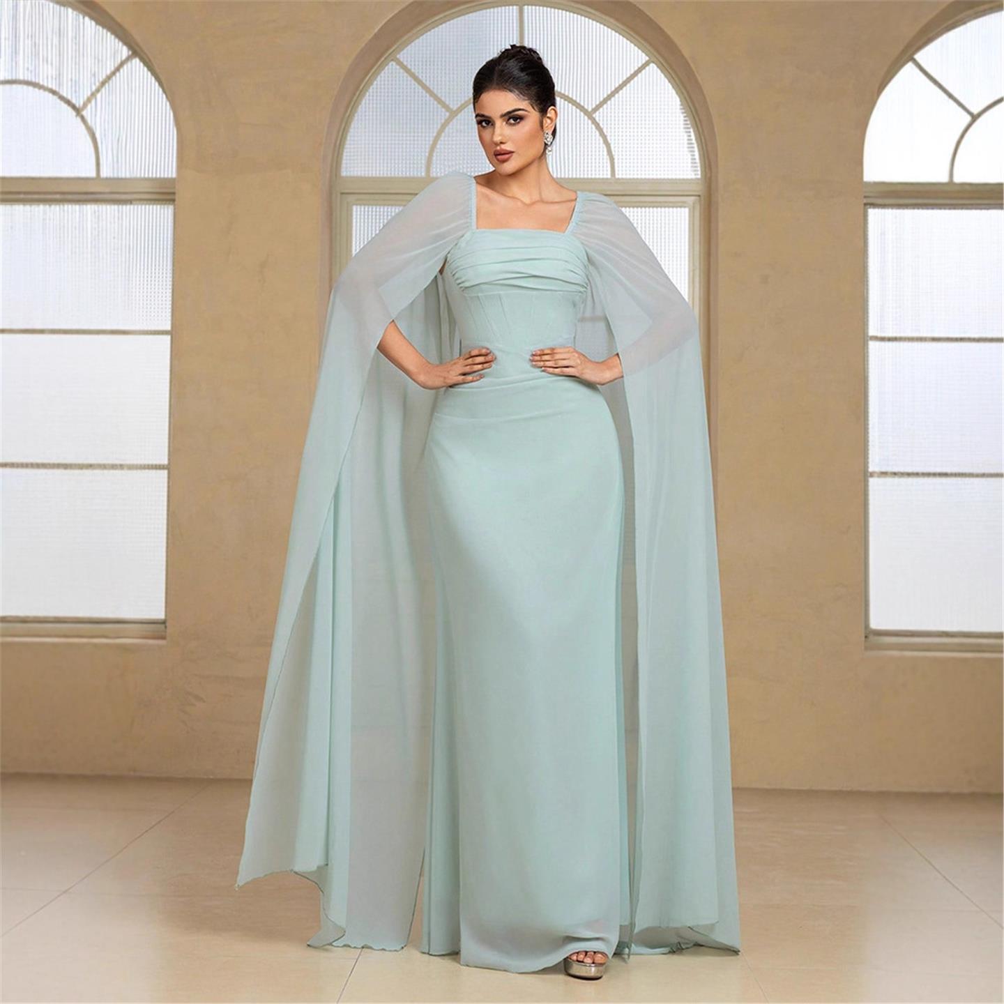 ชุดราตรียาวหรูหรา สีพื้น KY211 - Linen Dress Wrap บทวิจารณ์และราคา
